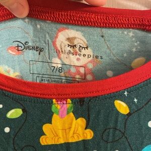 Disney Kids Pajama Top with Red and Green Accents